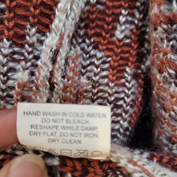 Quinn Womens Aztec Open Front Draped Cardigan S/P Made In China - Picture 12 of 12